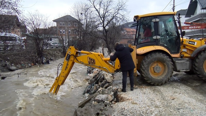 jošanica. u toku čišćenje rečnog korita