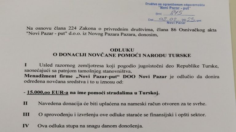 Novi Pazaru put