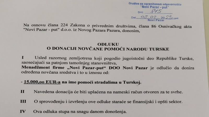 Novi Pazaru put
