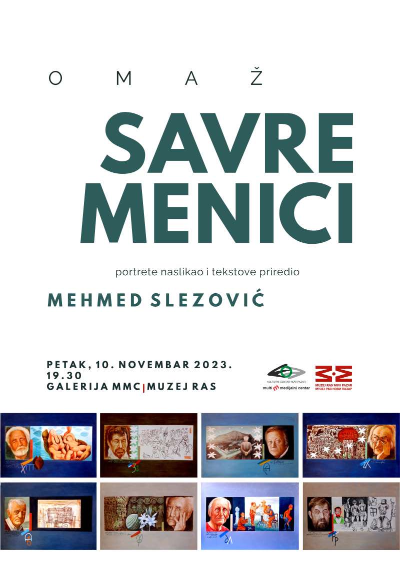 U petak 10. novembra otvaranje izložbe OMAŽ SAVREMENICIMA