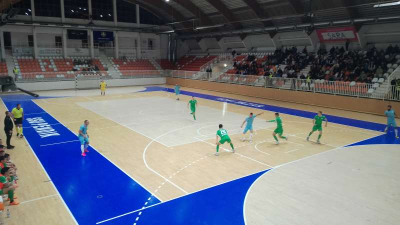 Futsal timovi Novog Pazara i Loznice Grad 2018 u Sportskoj dvorani Pendik