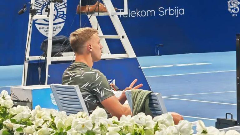 Hamad Međedović protiv Aleksandra Kovačevića na ATP turniru u Beogradu