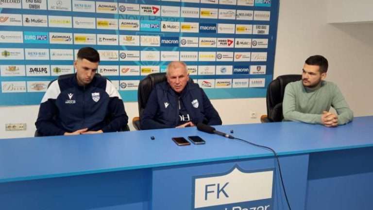 Vladimir Gaćinović i Vladan Vidaković na konferenciji za novinare
