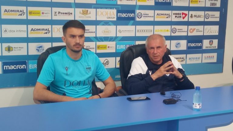 Vladimir Gaćinović i Željko Samčović pred utakmicu protiv Partizana