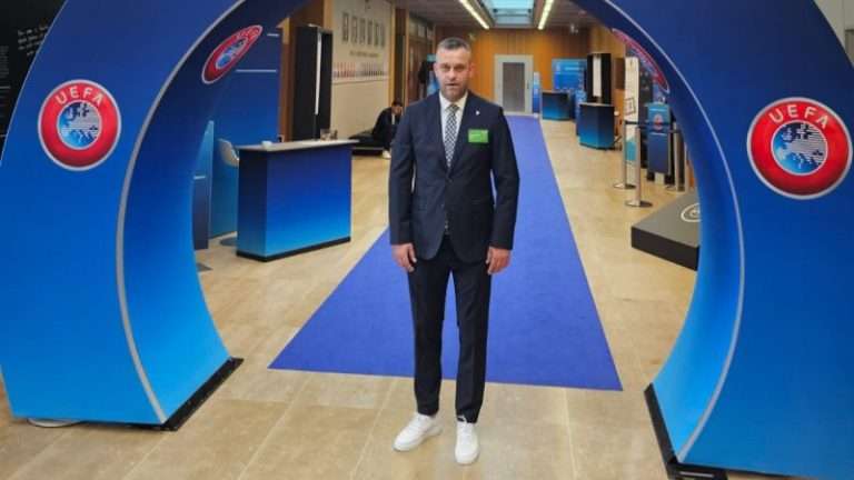 Fikret Međedović na žrebu za Ligu konferencije u Nionu