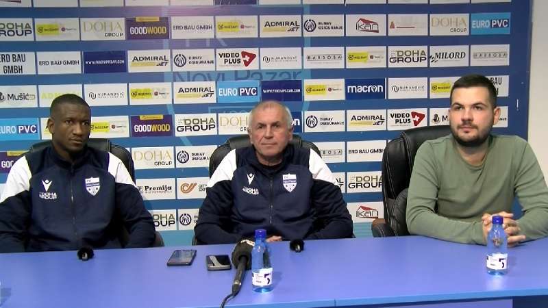Vladimir Gaćinović i Abdulaj Sise na konferenciji za novinare