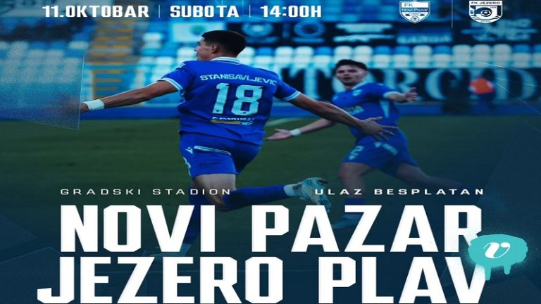 Fudbaleri Novog Pazara protiv Jezera na Gradskom stadionu