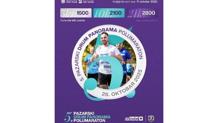 Peti Pazarski Drum Panorama polumaraton 2025