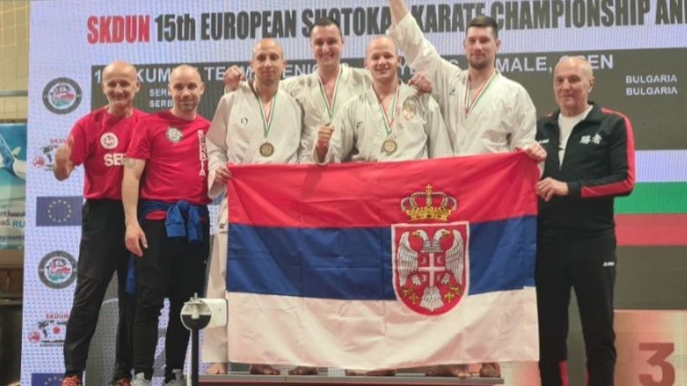 Karatisti Dušanu Belojici ekipno evropsko zlato u Egeru